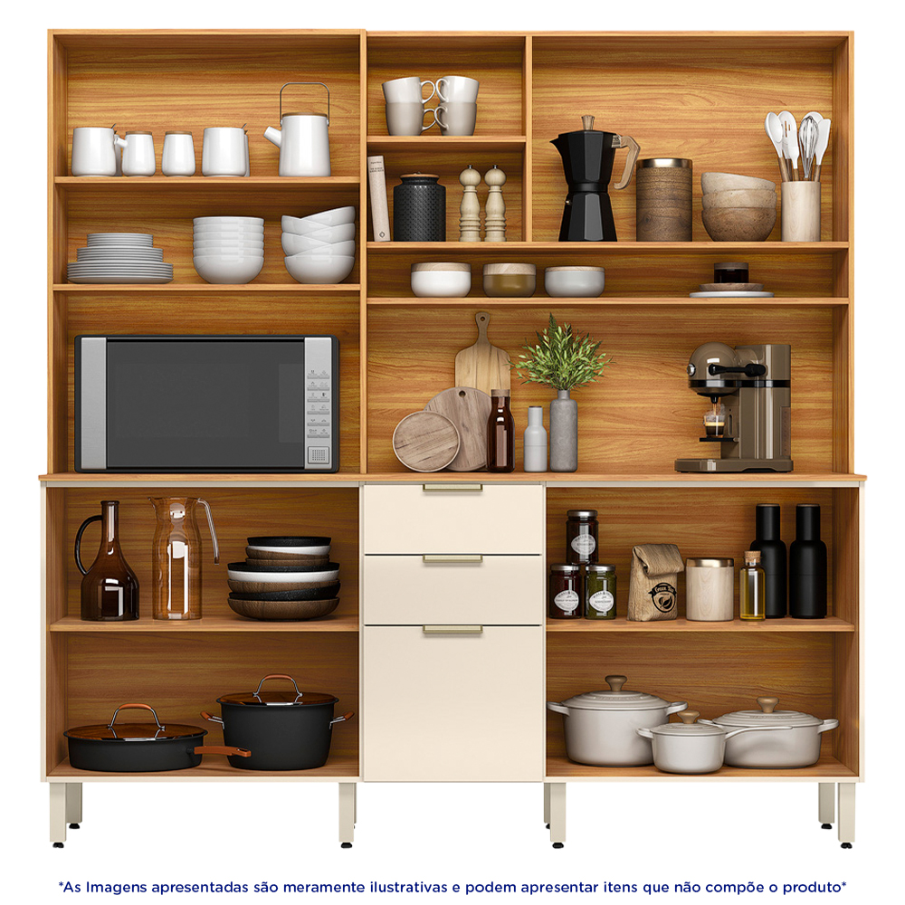 Cozinha Compacta 10 Portas 2 Gavetas Amora Demóbile — foto 5