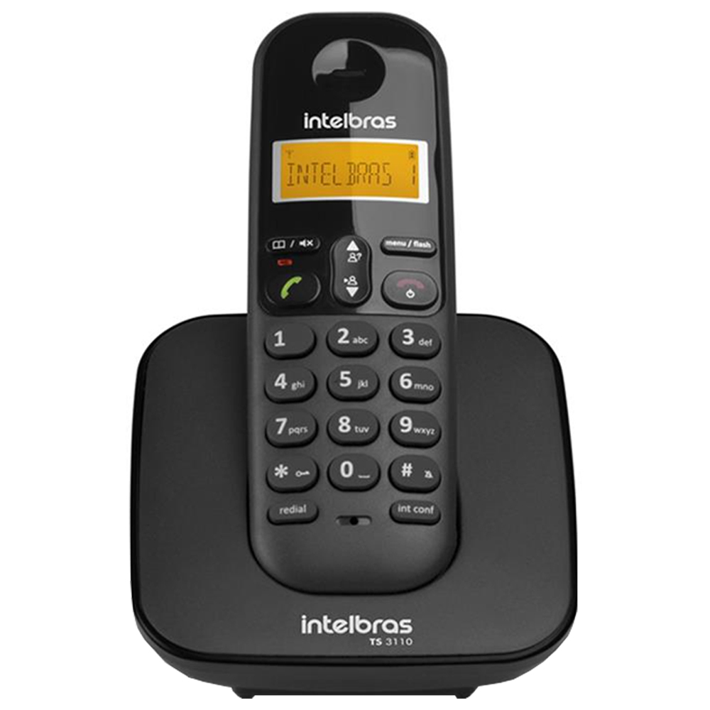 Telefone Intelbras TS-3110 Sem Fio DECT 6.0 GHz - Até 7 Ramais