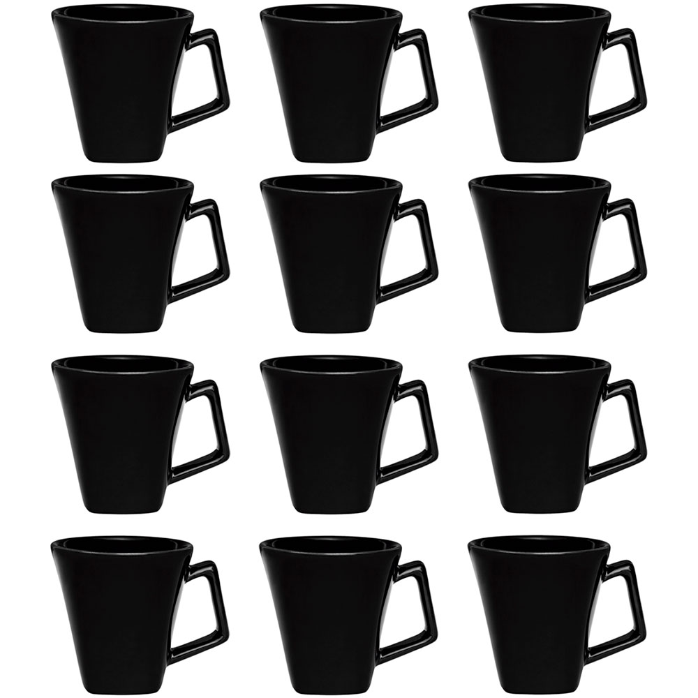 Conjunto de Canecas Mini Quartier Oxford 12 Peças Cerâmica 220ML