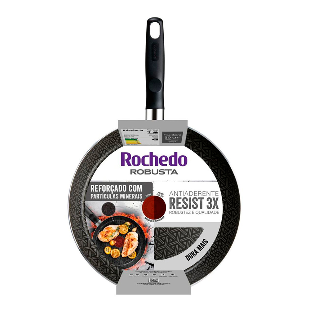 Frigideira Rochedo Robusta 3,3L Antiaderente Alumínio — foto 6