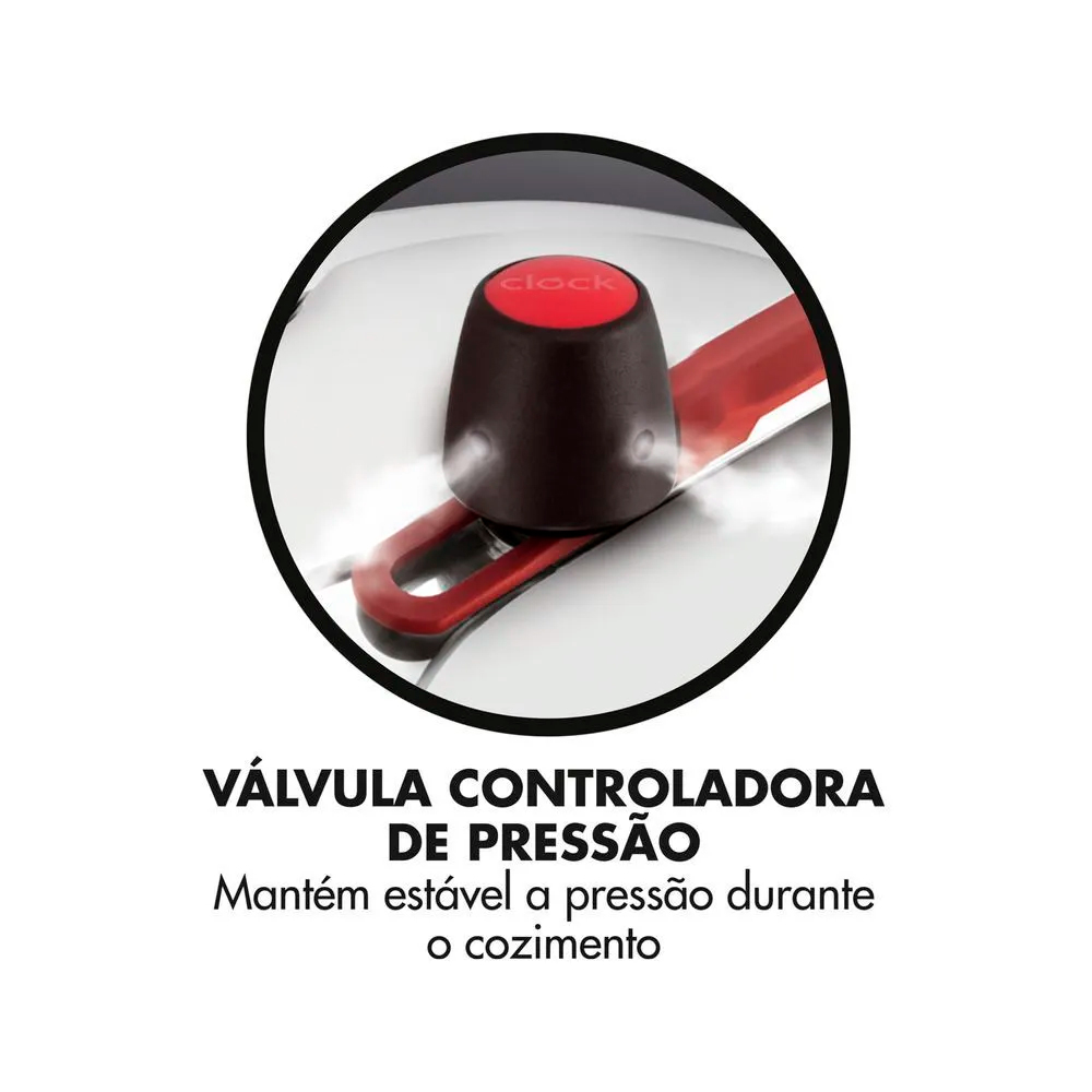 Panela de Pressão Clock Original Alumínio 7L — foto 16