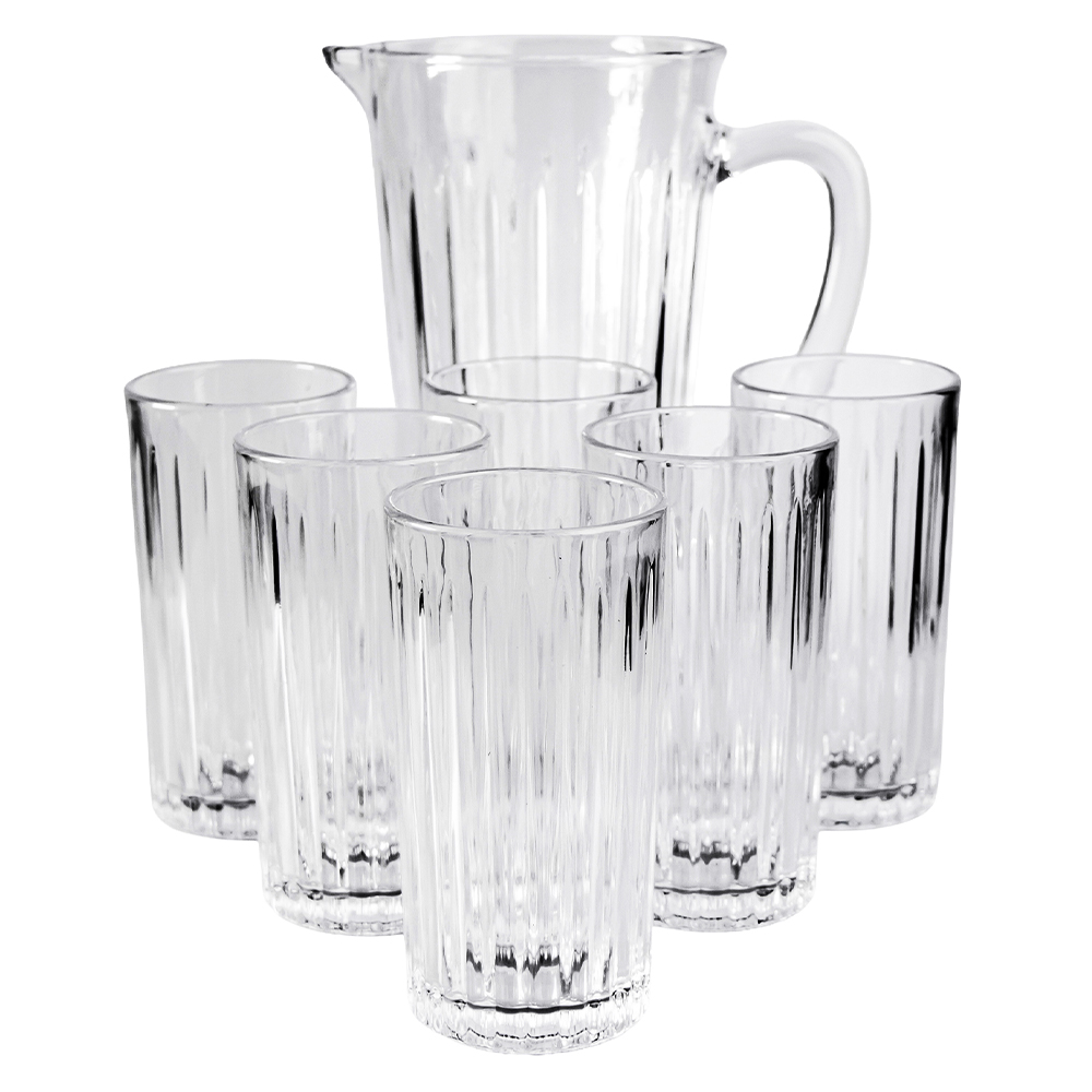 Conjunto Jarra 1L e 6 Copos 320ml Mark Blank Essential