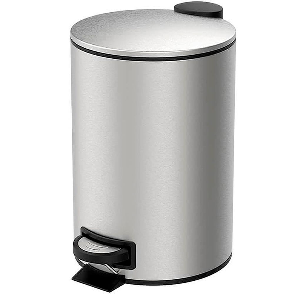 Lixeira Brinox Spin 12L Aço Inox com Pedal e Balde Removível