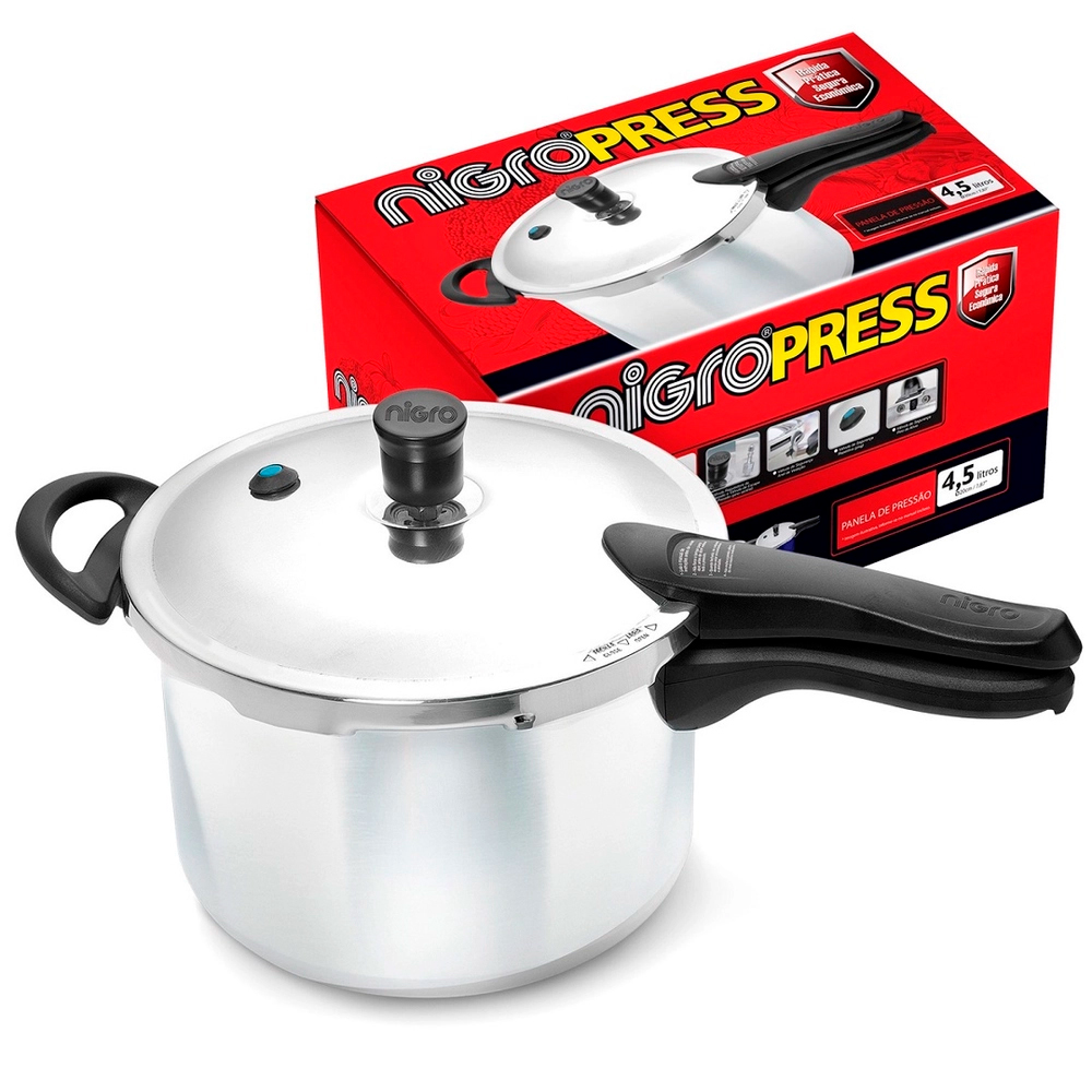 Panela de Pressão Nigro Alumínio 4,5L — foto 6