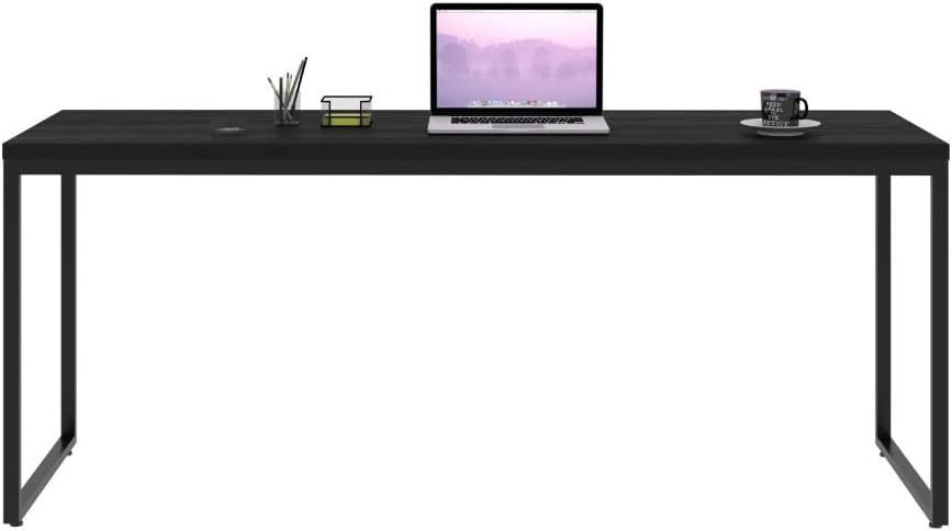Mesa Dynamica Diretor DYME6180 180x60x75cm Amadeirado/Preto — foto 5