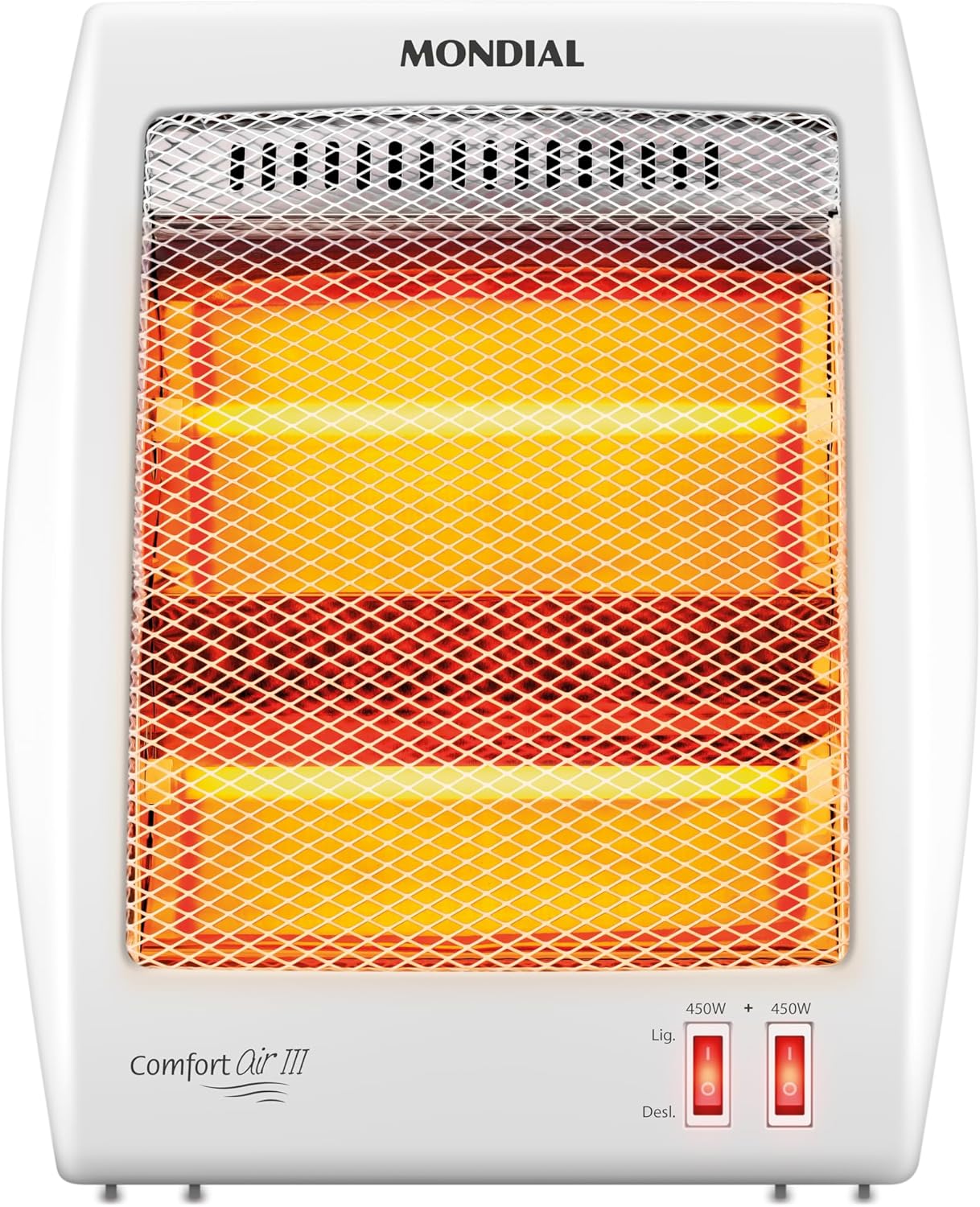 Mondial Aquecedor Quartzo Comfort Air III A-16 900W 110V - Branco/Cinza