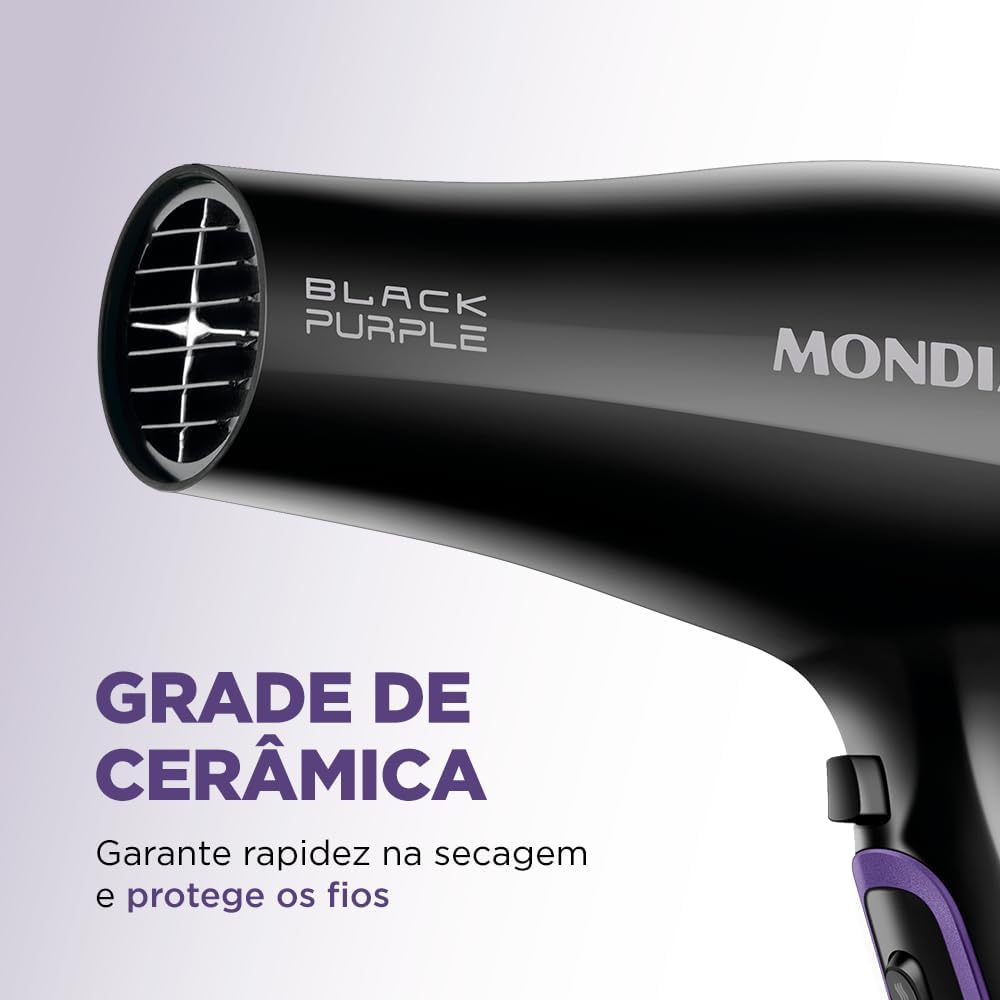 Secador de Cabelos Mondial SCN-01 Preto 2000W 220V — foto 5