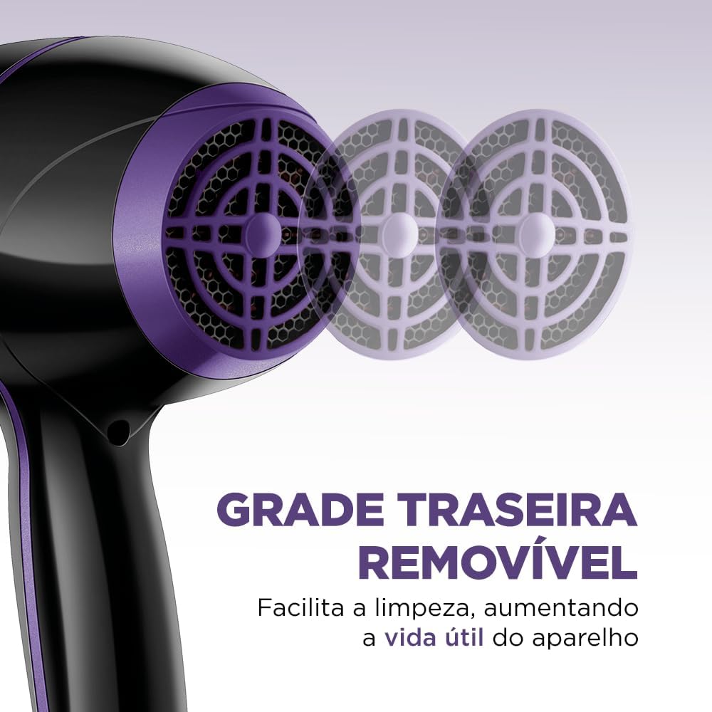 Secador de Cabelos Mondial SCN-01 Preto 2000W 220V — foto 6