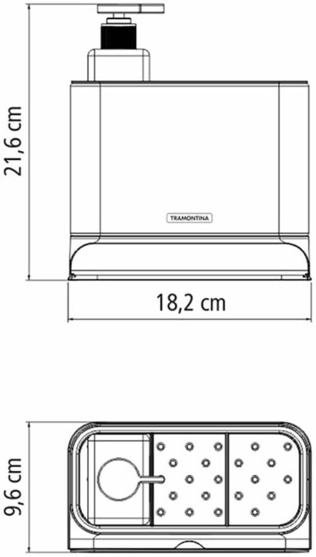 Organizador de Pia Tramontina Plurale Plástico e Aço Inox — foto 2