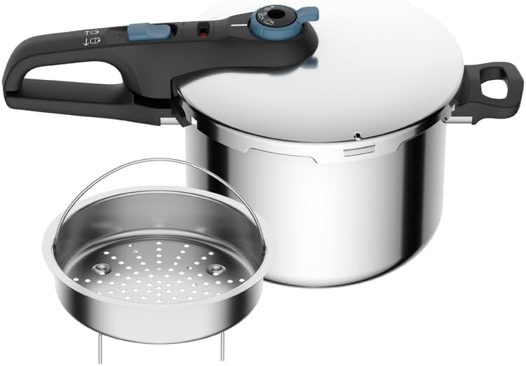 Panela de Pressão Rochedo Inox Trendy 6L com Cesta de Vapor