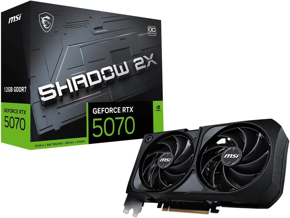Placa de Vídeo GeForce RTX 5070 12GB Shadow 2X OC