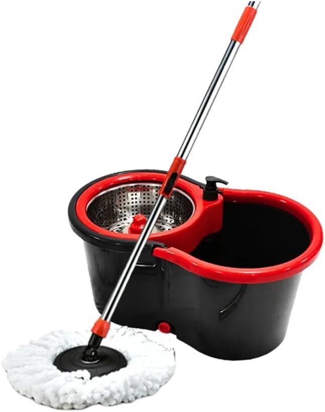 Powermaid Mop Giratório Pro - Dois Baldes com Centrífuga de Aço Inox - 7L