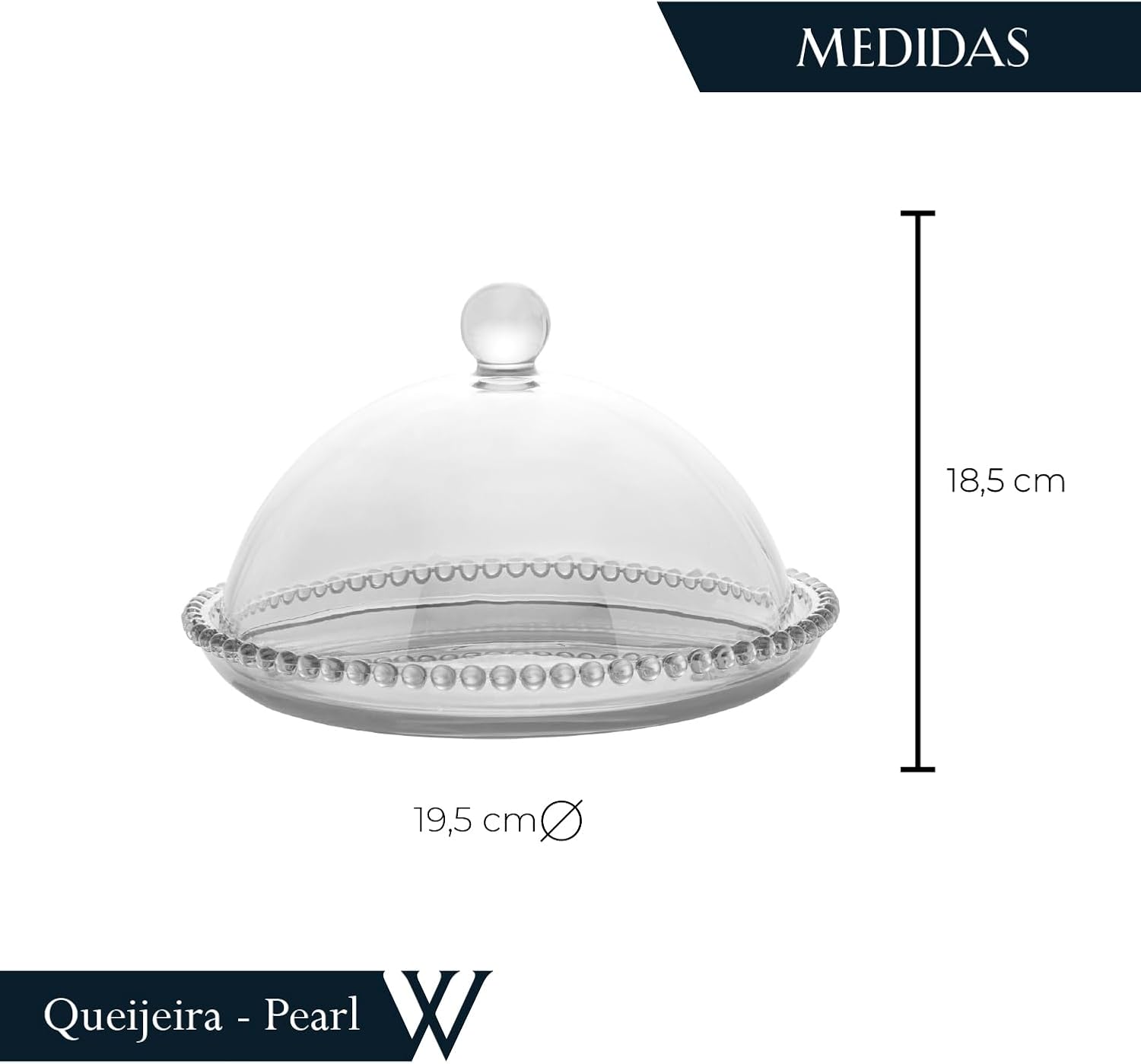 Queijeira Pearl Transparente - Design Sofisticado e Funcionalidade — foto 4