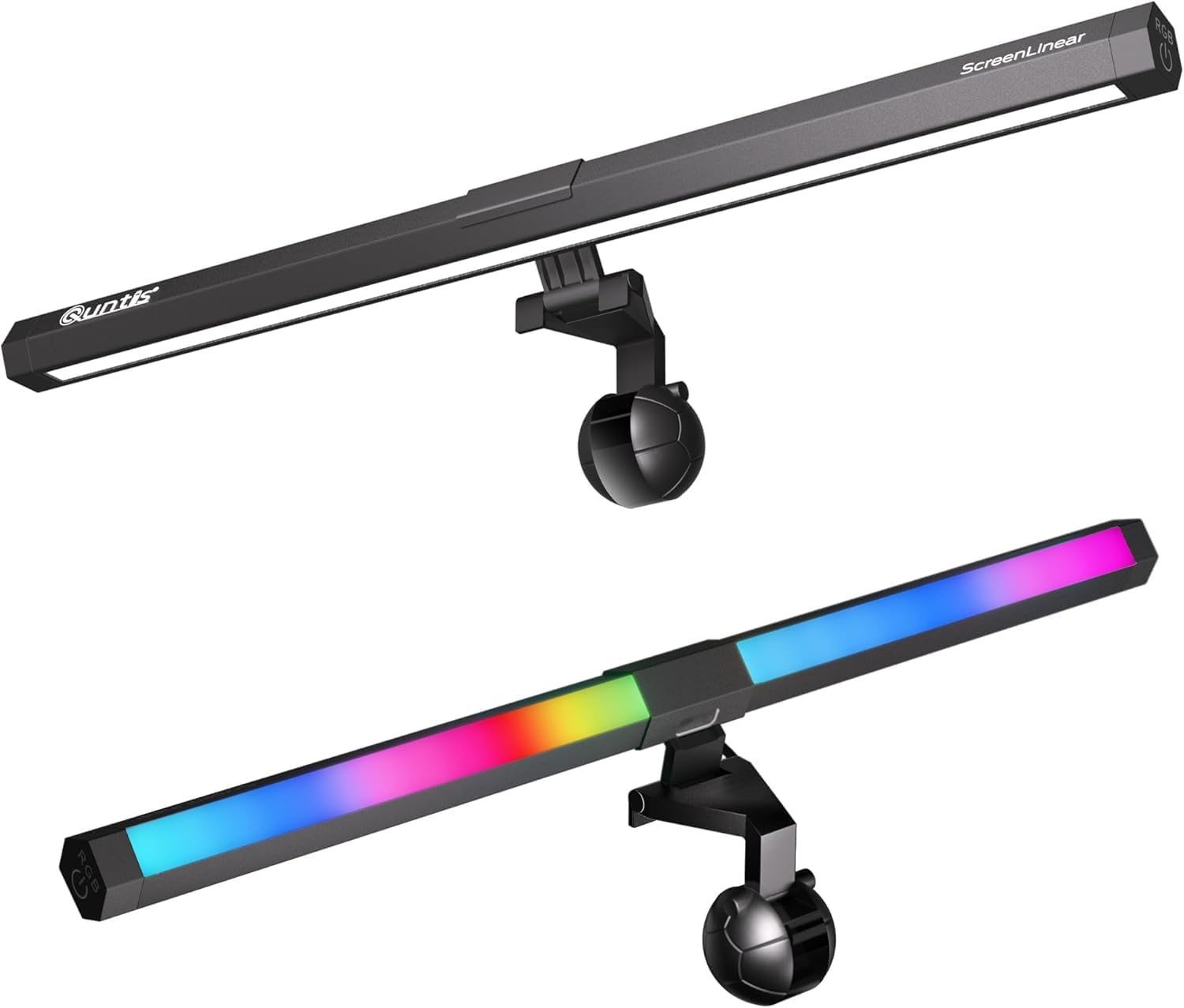 Quntis Barra de Luz para Monitor Gamer RGB com 15 Modos de Iluminação