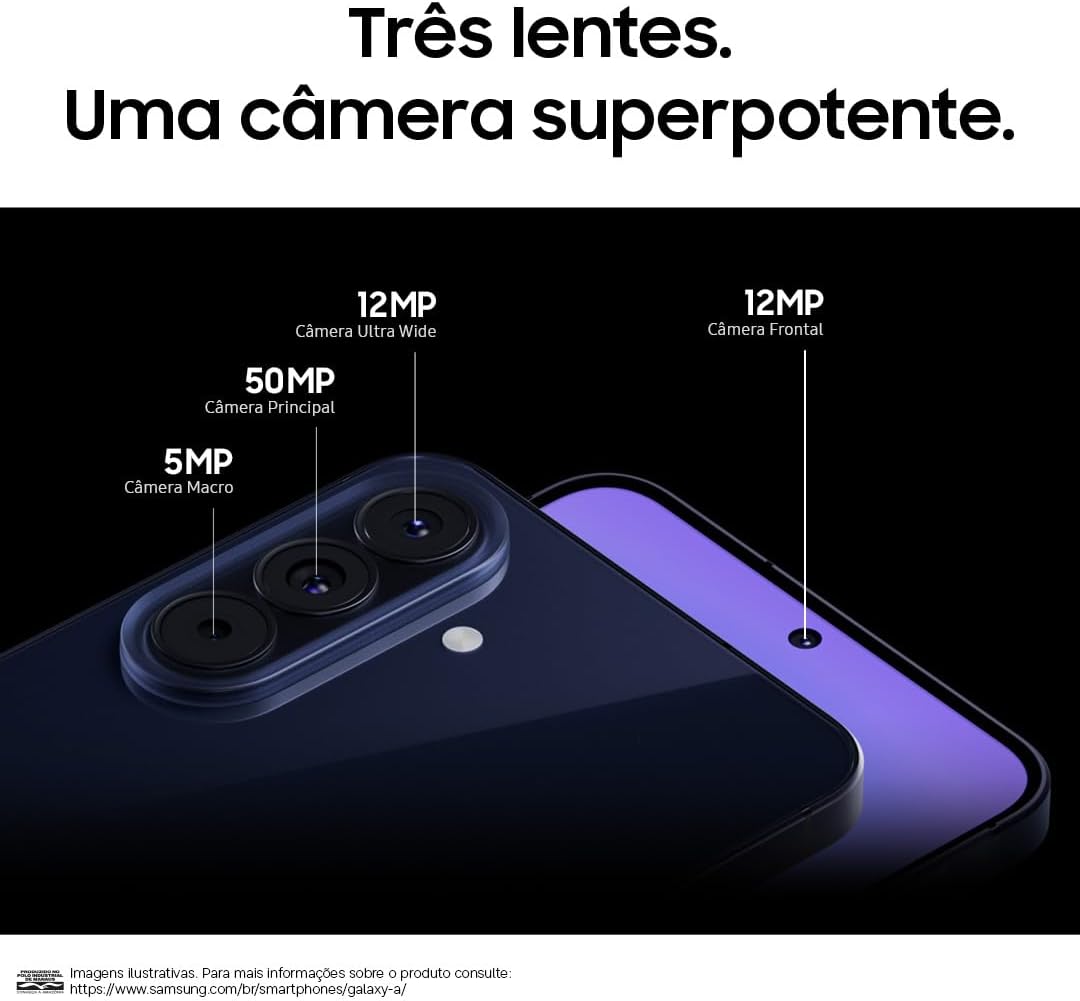 Smartphone Samsung Galaxy A57 5G 256GB 8GB RAM Câmera Tripla 50MP — foto 6