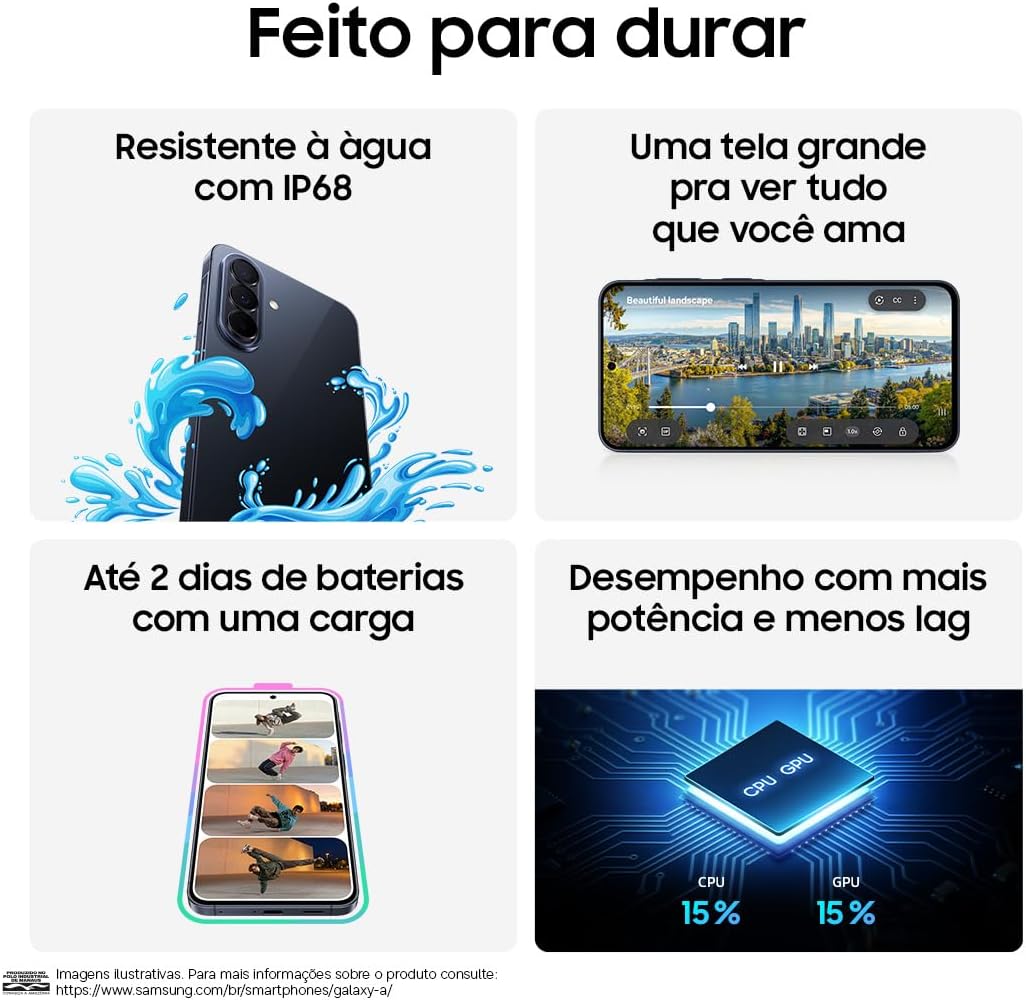 Smartphone Samsung Galaxy A57 5G 256GB 8GB RAM Câmera Tripla 50MP — foto 7