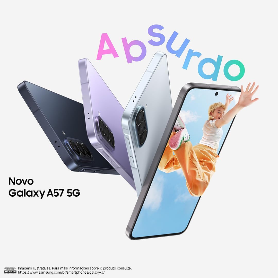 Smartphone Samsung Galaxy A57 5G 256GB 8GB RAM Câmera Tripla 50MP — foto 3