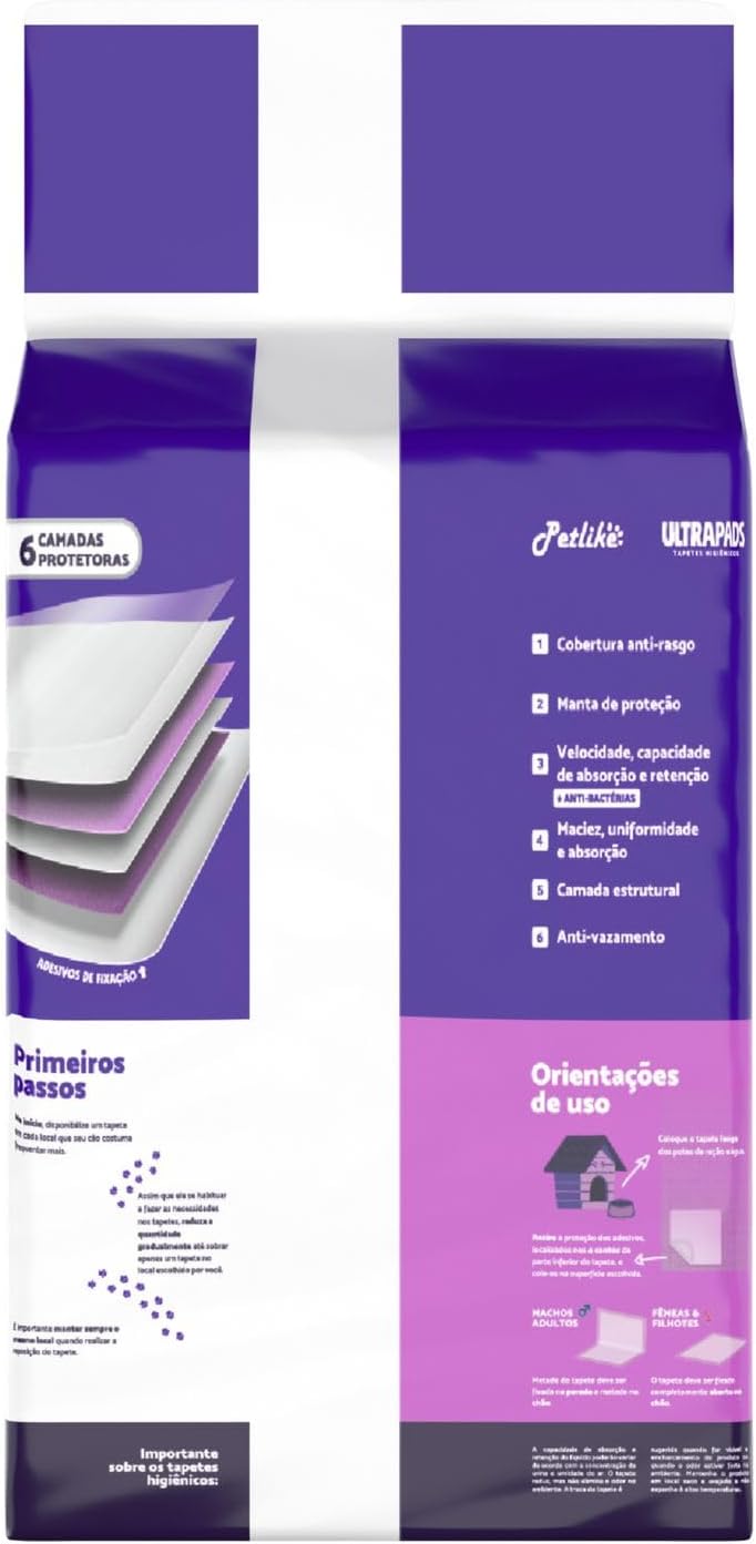Tapete Higiênico Petlike Ultra Pads 60x60cm e 80x60cm para Cães — foto 2